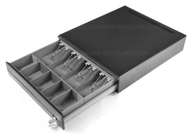 China Steel Construction Metal Cash Drawer / POS Security Cash Drawers With USB Port 400A factory